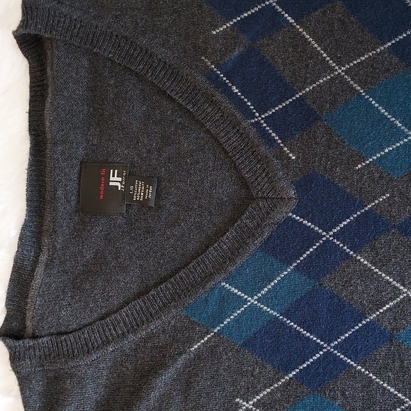 J.f. Ferrar sweater v neck pullover long sleeved men's size large - Picture 3 of 5